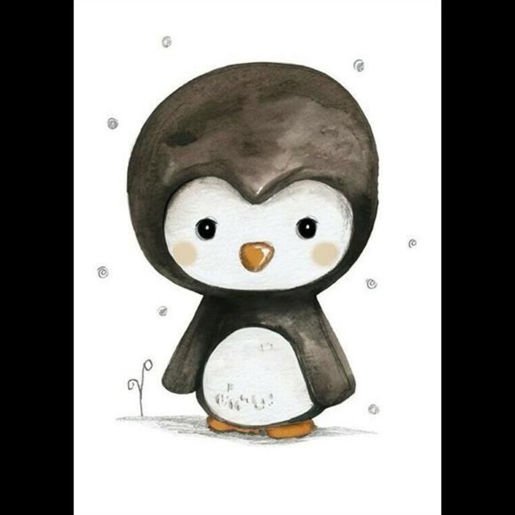 Nursery Decor Wall Art Penguin Koala Elephant Squirrel Panda Nordic 10 Prints - Picture 4 of 11